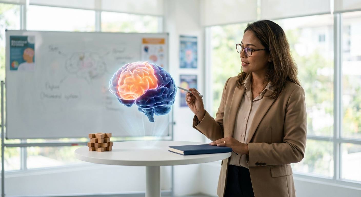 Unlocking Creativity in Children 3 A brain illustration showing areas activated through brain training programs like #memohack and Midbrain Activation, symbolizing enhancement of creativity