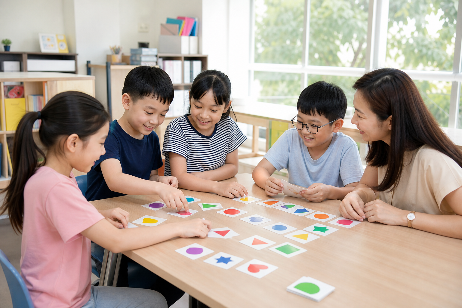 children building confidence through classroom memory activities